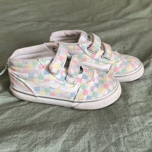 Kids Checkerboard High Tops